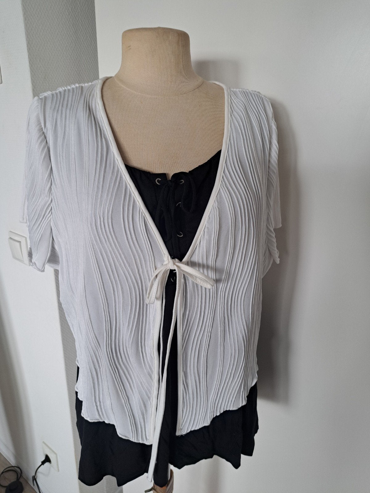 Bolero maat XL stretch wit, Kleding | Dames, Verzenden, Zo goed als nieuw, Wit