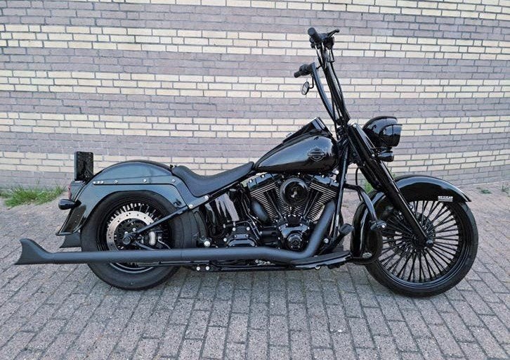 Harley Davidson Softail Mexican cholo black edition., 2 cilinders, Occasion, Chopper, Particulier