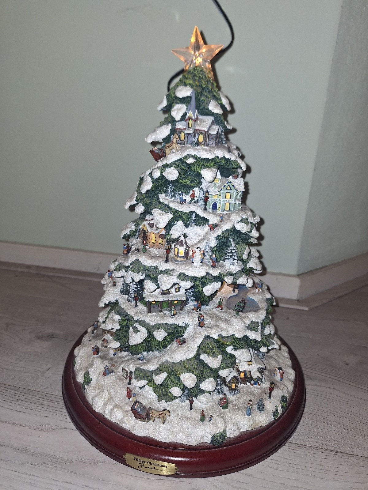 Thomas Kinkade kerstboom. Village Christmas, Ophalen of Verzenden