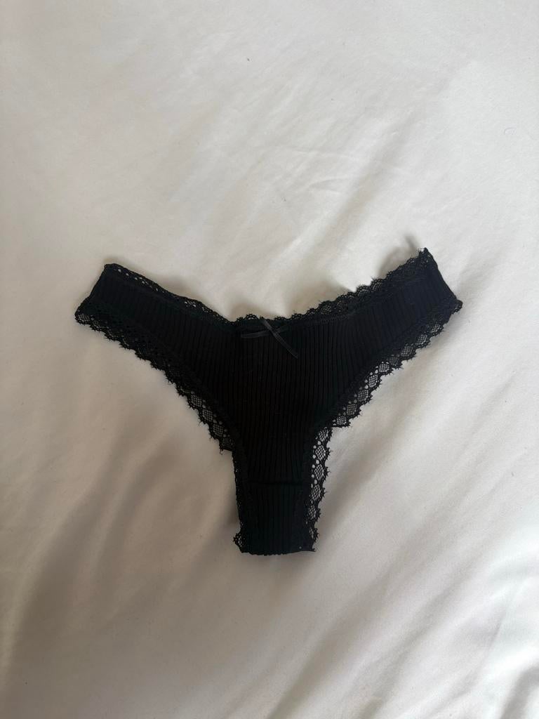 Zwart slipje met kant, Verzenden, Slip