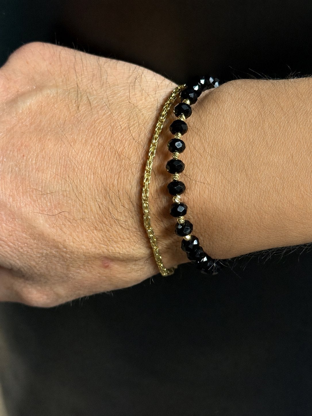 14 Karaat Gouden Koningsschakel Armband 19cm, Sieraden, Tassen en Uiterlijk, Armbanden, Ophalen, Zo goed als nieuw, Goud, Goud