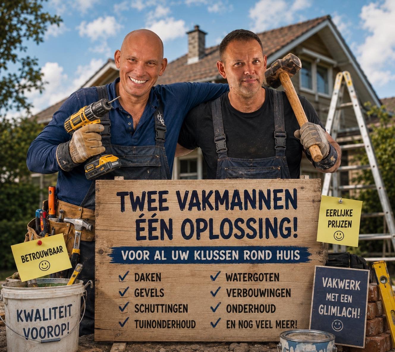 hulp in en rond het huis, Garantie, Stucwerk