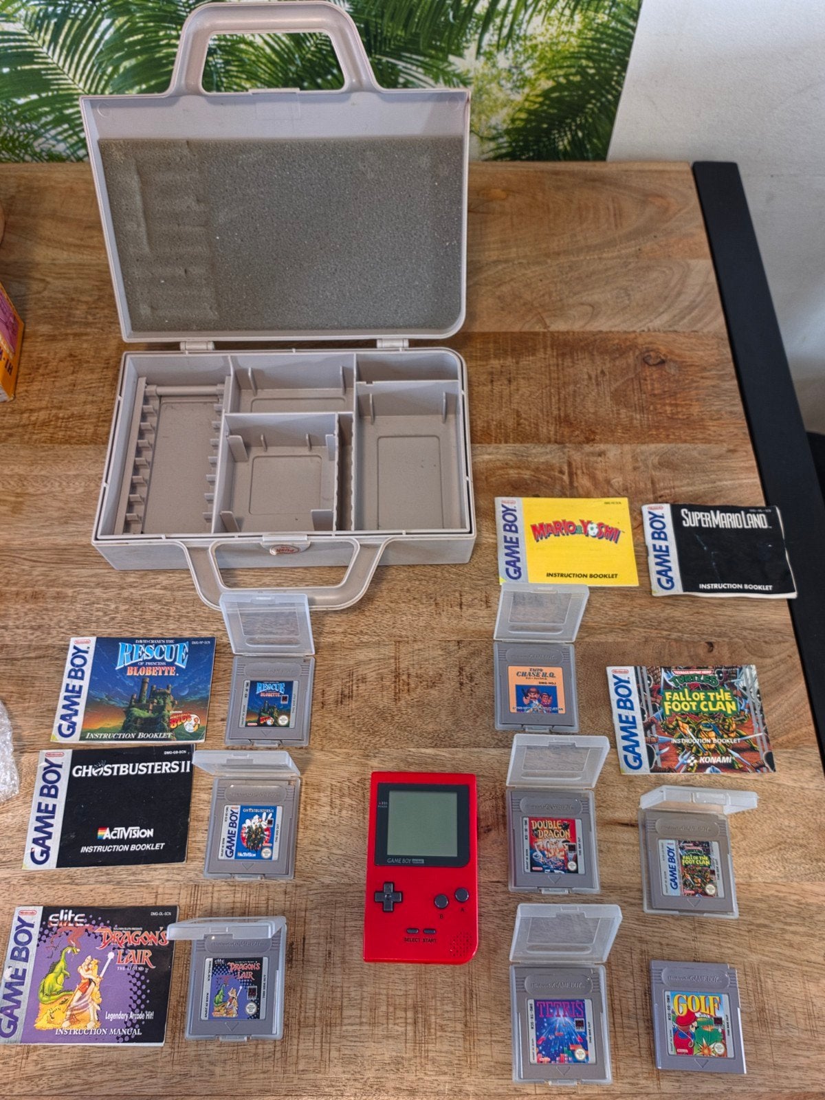 Nintendo Game Boy Pocket Rood met 8 Spellen en Koffer, Ophalen of Verzenden