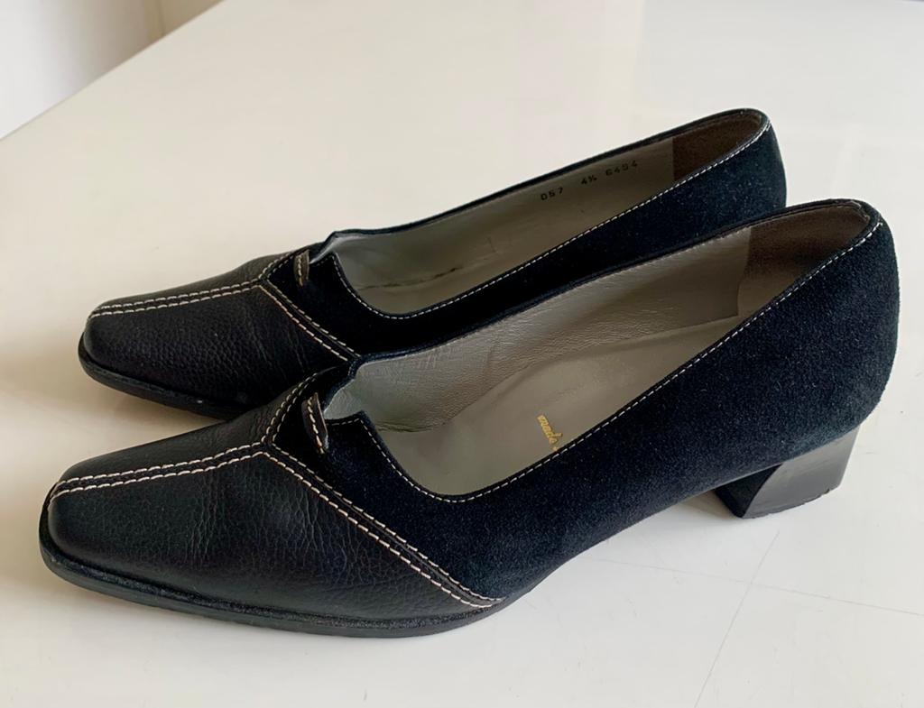 Mooie leren hakschoenen, 38, Alexandria, Kleding | Dames, Schoenen, Schoenen met lage hakken, Zwart, Ophalen of Verzenden, Zo goed als nieuw