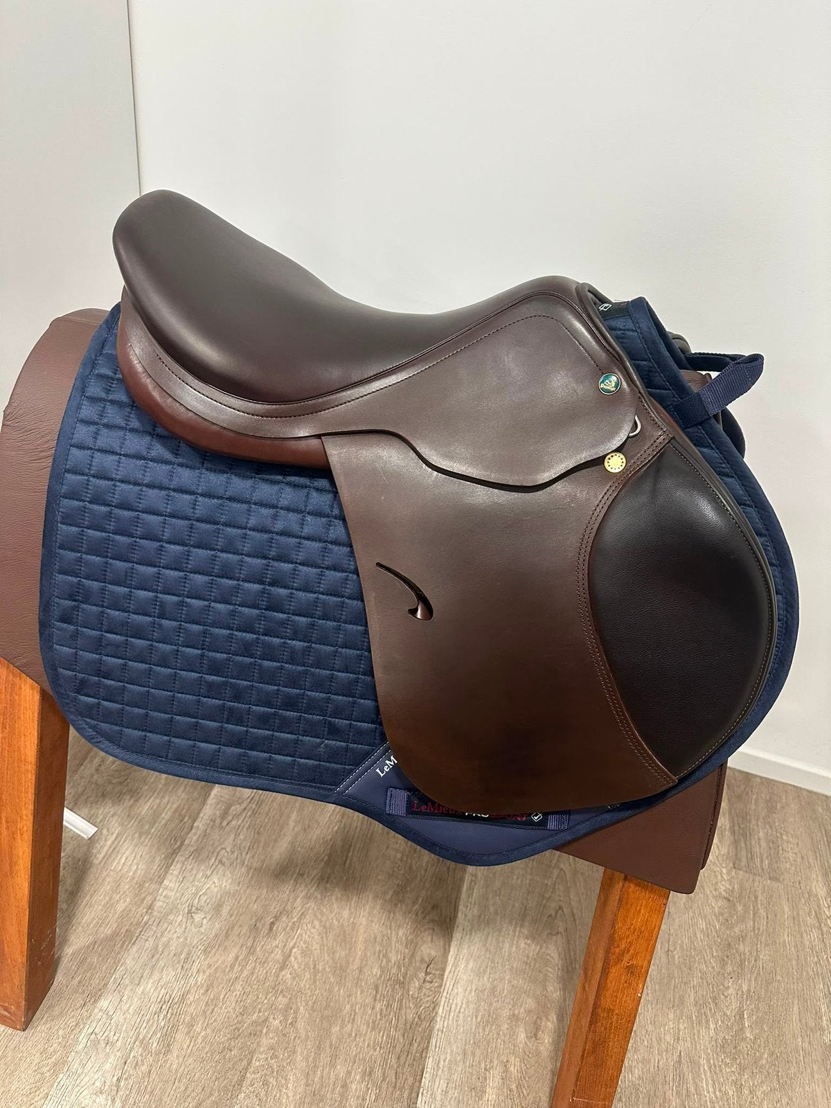 Prestige zadel Roma jump 18” kamer 33 bruin, Dieren en Toebehoren, Ophalen of Verzenden, Zo goed als nieuw, Springen