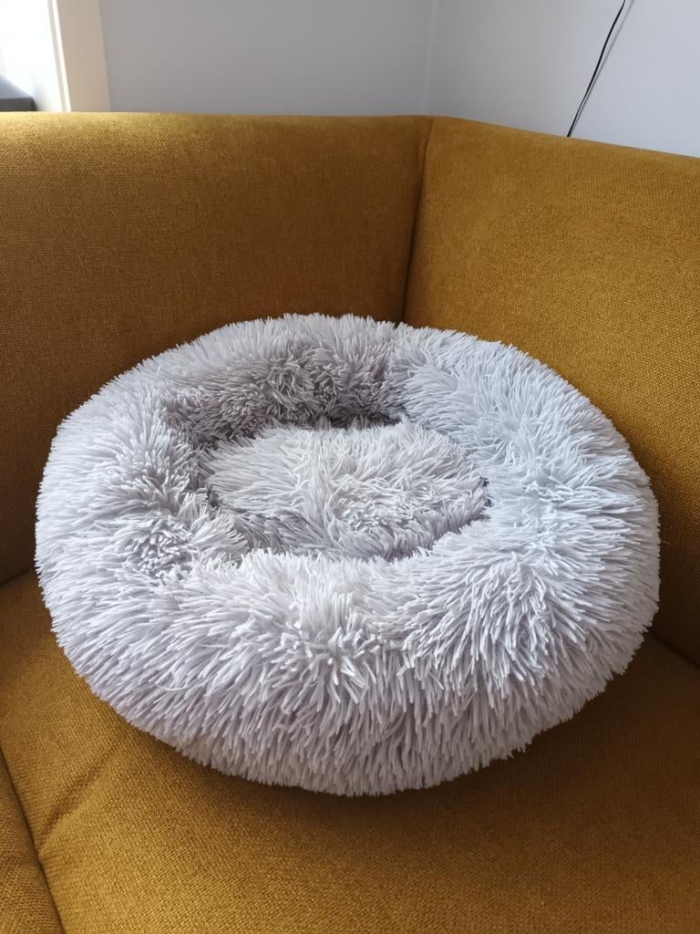 Grijze, zachte kattenmand. 50cm, Dieren en Toebehoren, Kattenmanden, Ophalen of Verzenden, Pluche