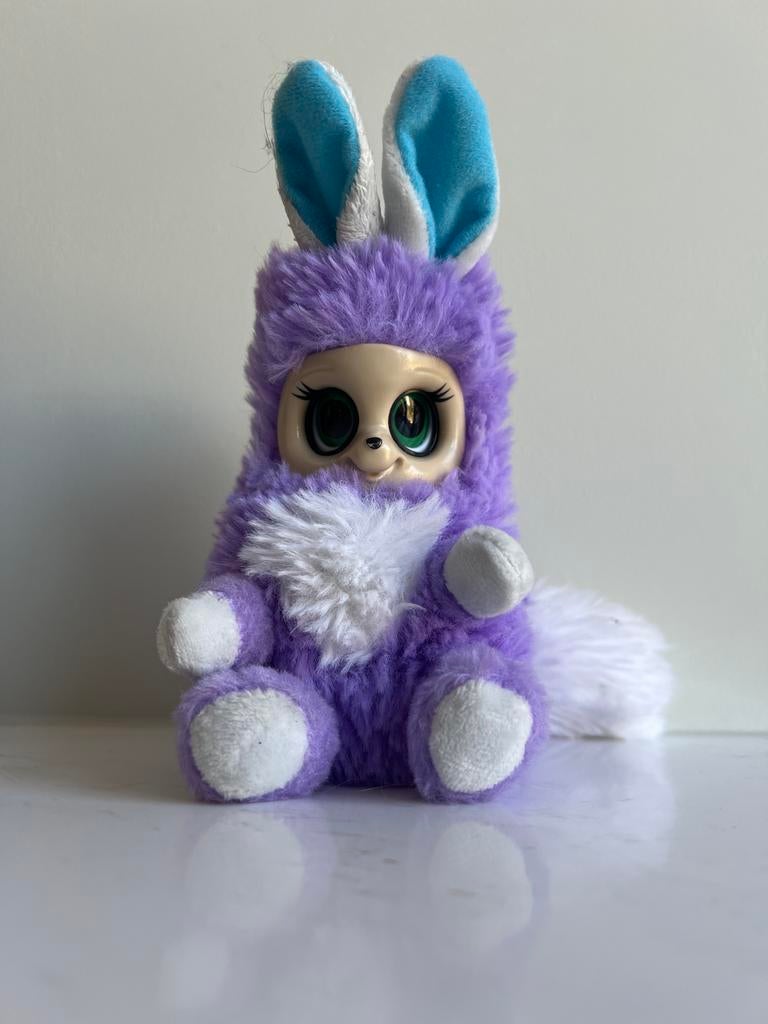 Bush Baby World Shimmies knuffel paars met blauwe oren, Paars, Overige merken, Overige karakters, Overige typen
