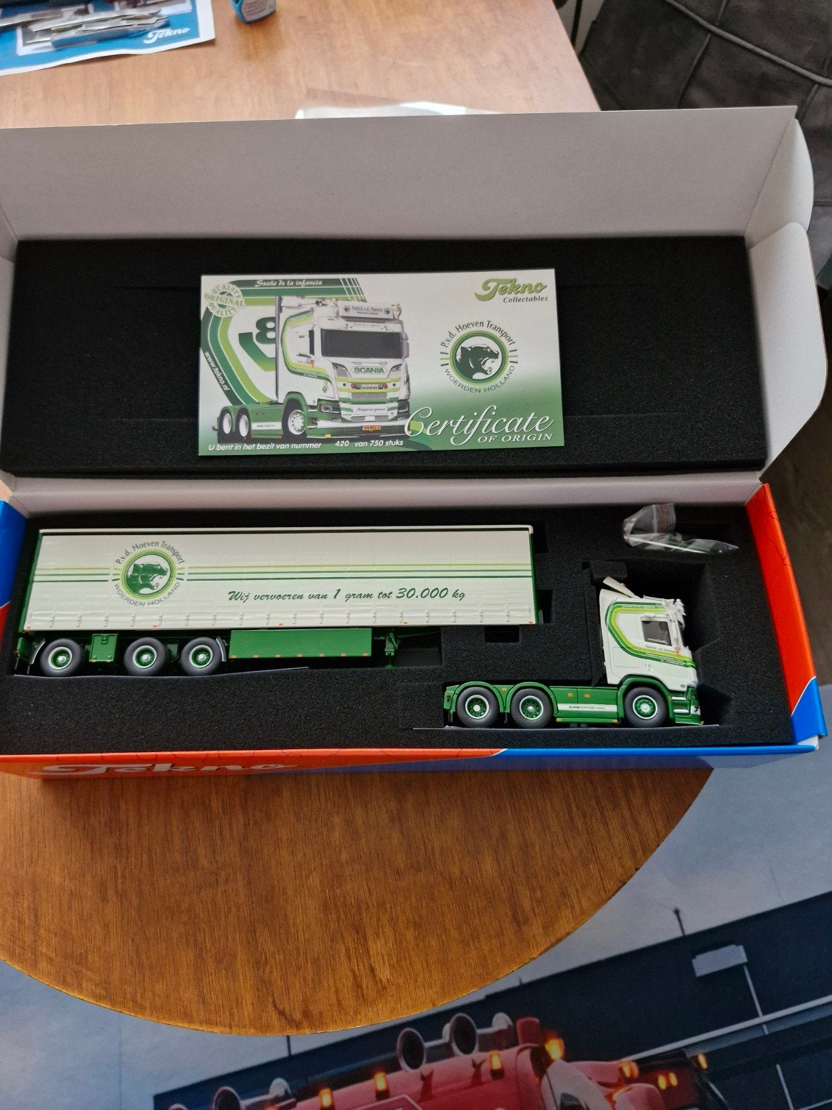 tekno Scania p vd Hoeven., Ophalen of Verzenden, Nieuw, Bus of Vrachtwagen, Tekno