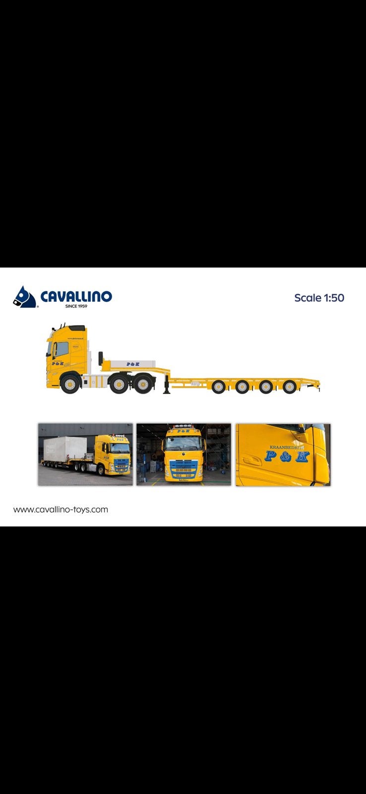 Cavallino 1:50 P&K. Geen Tekno/Wsi, Hobby en Vrije tijd, Modelauto's | 1:50, Ophalen of Verzenden, Nieuw, Bus of Vrachtwagen, Overige merken