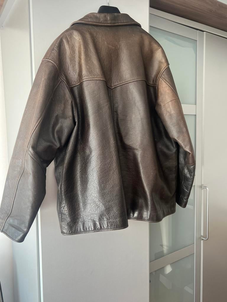 Mooie Nickelson leren jas - Maat 5XL, Ophalen of Verzenden, Zo goed als nieuw, Overige maten, Zwart
