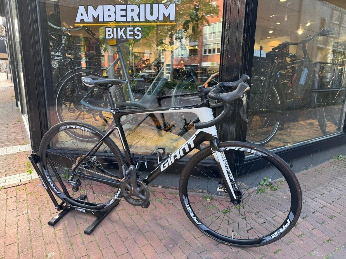 Giant Defy Advanced 1 Heren Zwart/Wit 54cm, Fietsen en Brommers, Fietsen | Racefietsen, Ophalen, Gebruikt, -, Heren