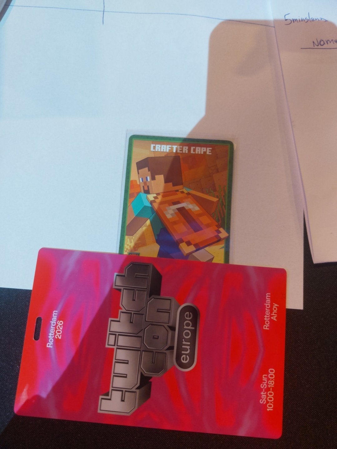 Minecraft Crafting Cape TwitchCon Exclusief Rotterdam, Ophalen of Verzenden, Nieuw