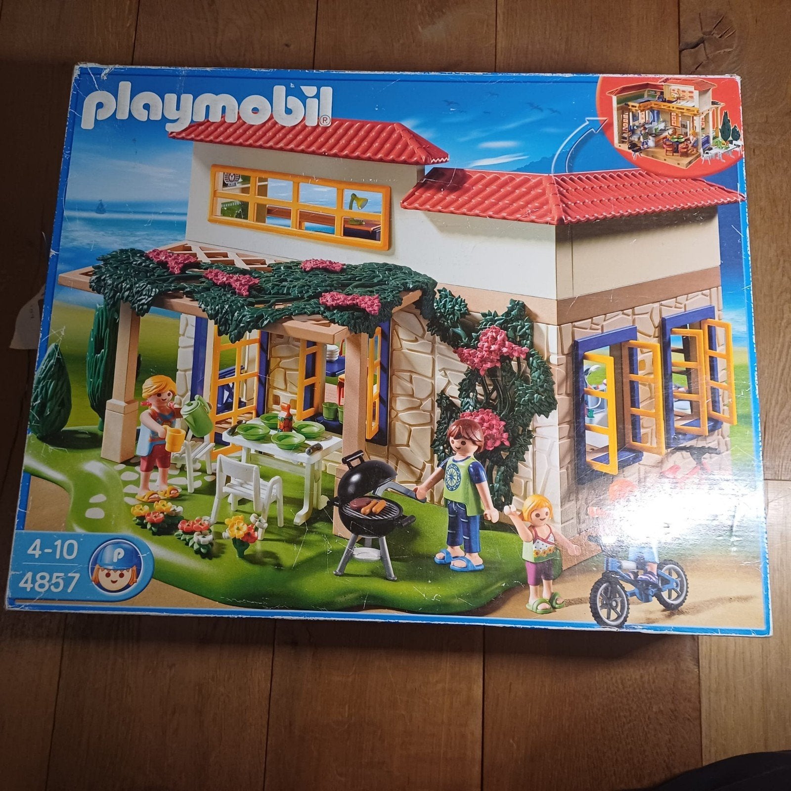 playmobil vakantiehuis 4857 thema vakantie, Gebouw, Complete set, Ophalen of Verzenden, Summer fun