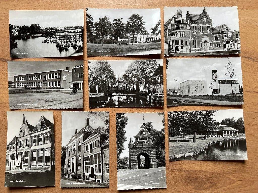 Hoorn. Partij van 10 prachtige fotokaarten jaren '60., Verzamelen, Ansichtkaarten | Nederland, Ophalen of Verzenden, 1960 tot 1980