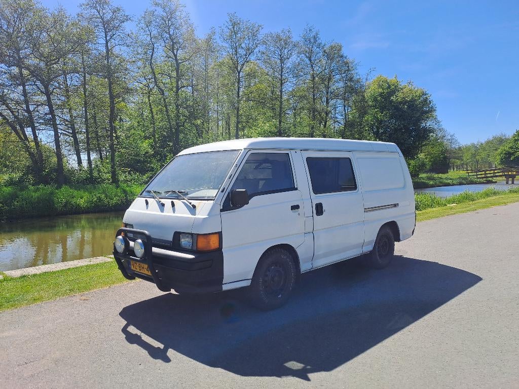 Mitsubishi L300 2.0 1998 Benzine, Trekhaak, Wit, Origineel Nederlands, Handgeschakeld