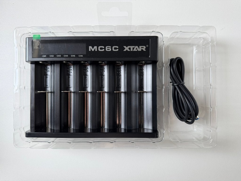 XTAR MC6C 6-voudige Li-ion lader 18650/21700 – nieuw in doos, Ophalen of Verzenden, Nieuw