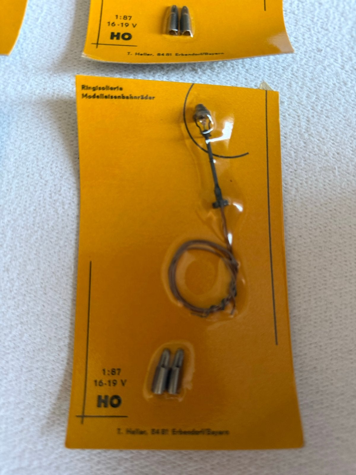 6x T. Heller HO Ringisolatoren en lantaarns, Hobby en Vrije tijd, Overige merken, Gelijkstroom of Wisselstroom, Overige typen
