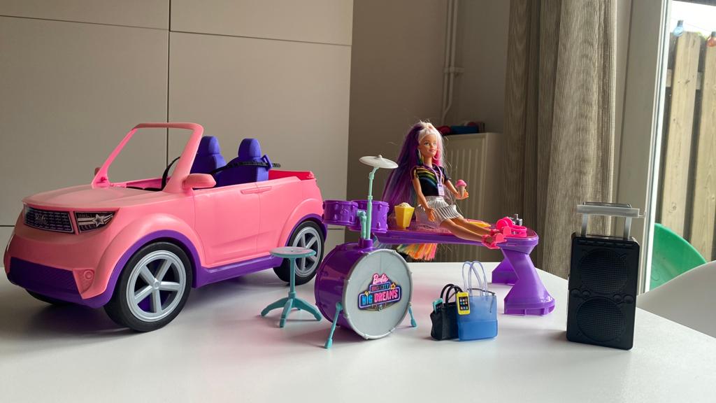 Barbie auto en muziek set, Ophalen, Gebruikt