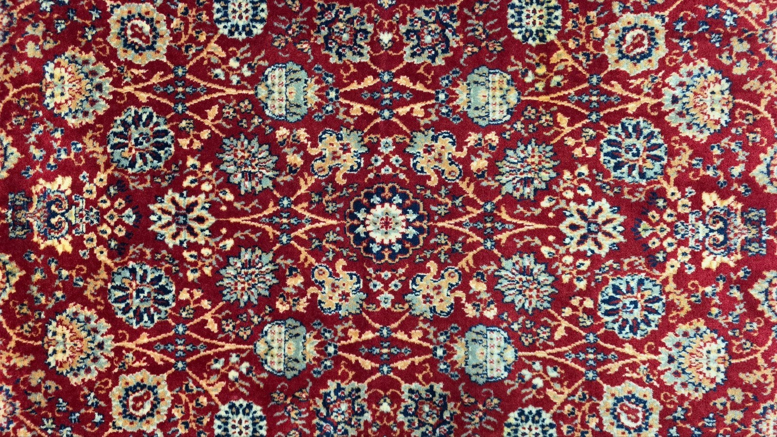 Vintage oosters wol Ghoum floral vloerkleed rood 138x195cm, 100 tot 150 cm, Www.hypepopup.nl, Zo goed als nieuw, Www.hypepopup.nl