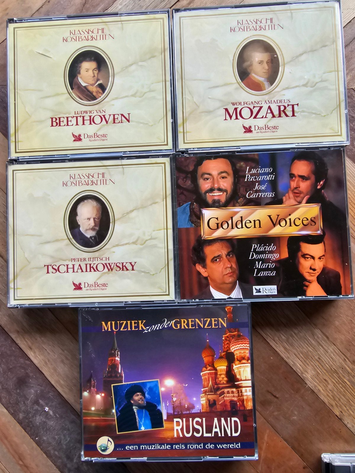 : Beethoven, Mozart, Tsjaikovski, Golde, Ophalen of Verzenden, Zo goed als nieuw, Classicisme, Orkest of Ballet