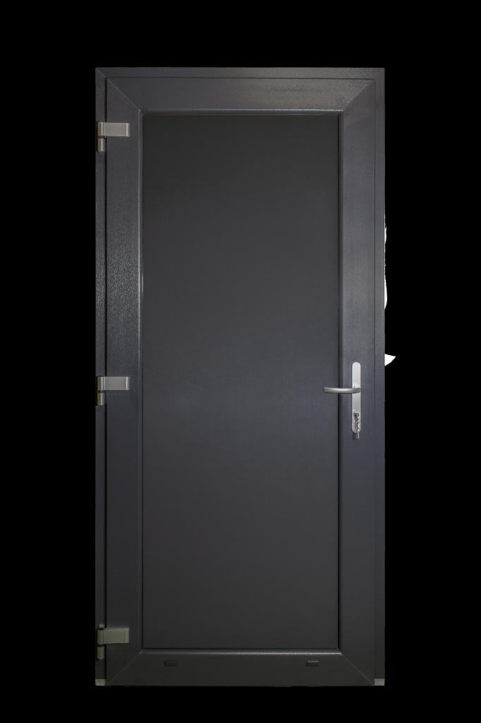 Deur Volpaneel Antraciet RAL 7016 98x215, Niet ingevuld, Kunststof, 80 tot 100 cm, Niet ingevuld