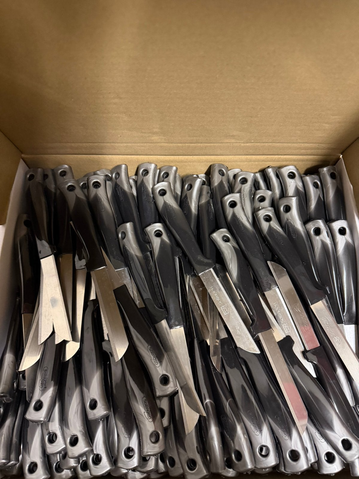 SOLINGEN groothandel verkoop solingen gekartelde mesjes, Ophalen of Verzenden, Nieuw, Metaal, Meerkleurig