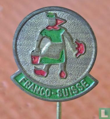 Speldje - Franco-Suisse (boerin) [goud+rood+groen], Ophalen of Verzenden, Zo goed als nieuw, Merk, Speldje of Pin