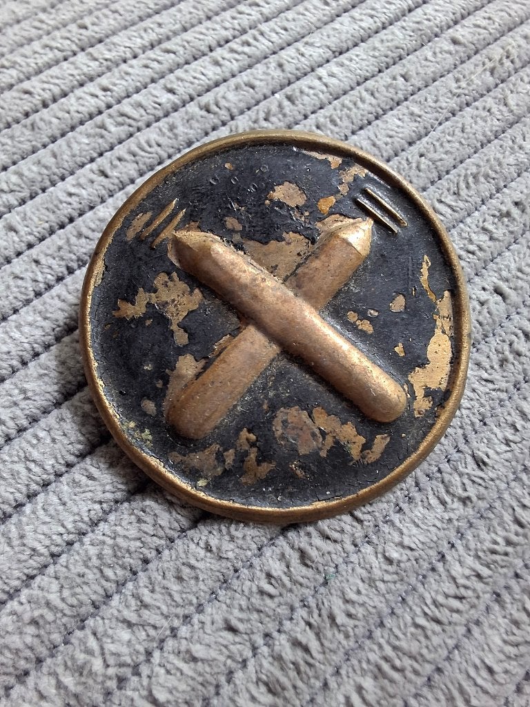 Badge artillerie, Verzenden, Landmacht, Nederland, Embleem of Badge