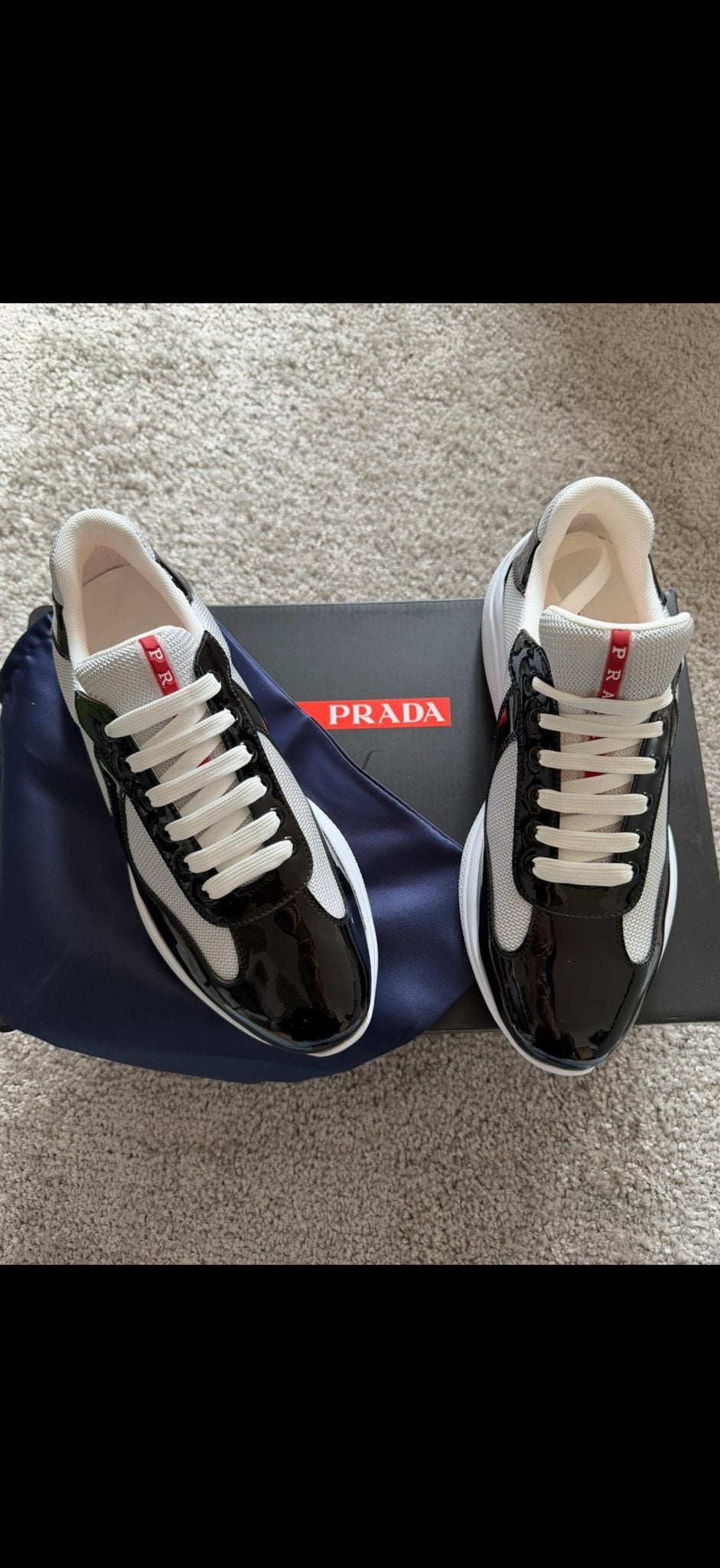 Prada Sneakers Maat 43 - Zo goed als nieuw, Ophalen of Verzenden, Zo goed als nieuw, Zwart, Sneakers of Gympen