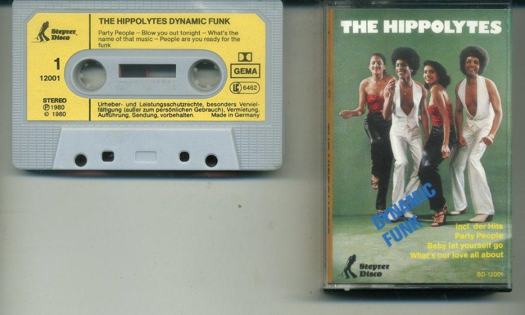 The Hippolytes – Dynamic Funk 8 nrs cassette 1980 ZGAN, Cd's en Dvd's, Cassettebandjes, 1 bandje, Ophalen of Verzenden, Zo goed als nieuw