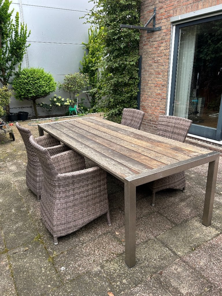 tuinmeubelen, Ophalen, Gebruikt, 6 zitplaatsen, Tuinset