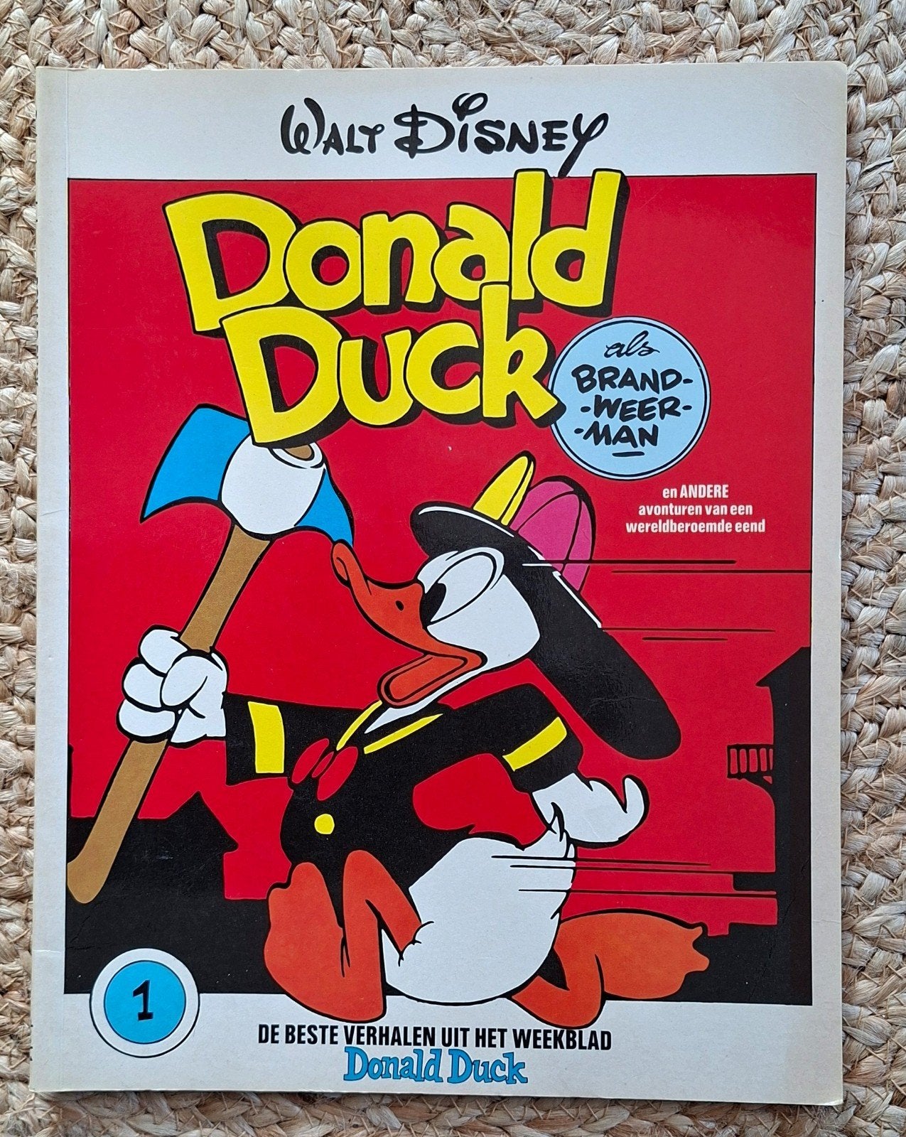 Donald Duck als brandweerman nr 1, Eén comic, Walt Disney, Europa, Ophalen of Verzenden