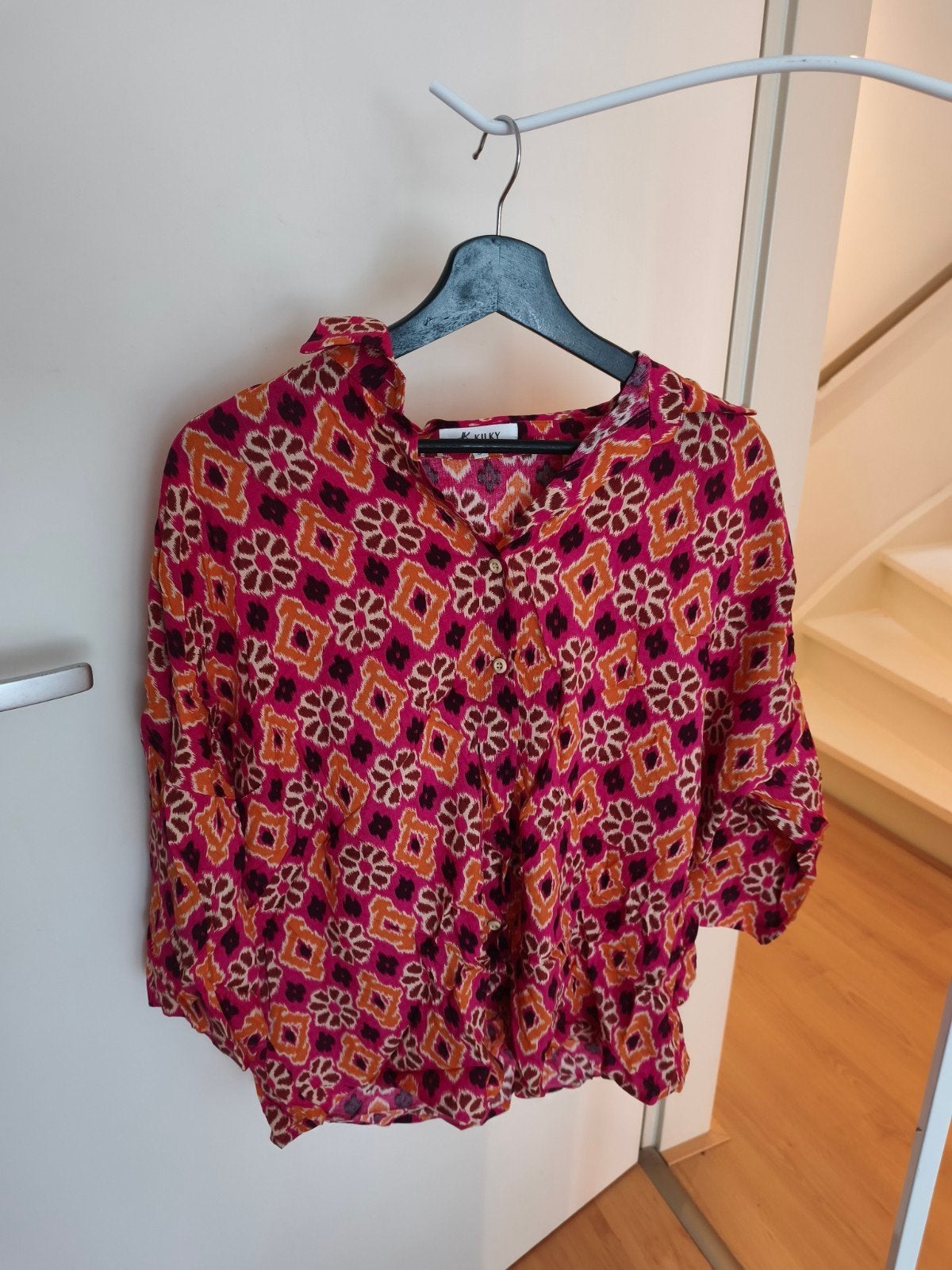 KILKY Blouse met print - Maat S, Kleding | Dames, Meerkleurig, Ophalen of Verzenden, KILKY, Maat 36 (S)