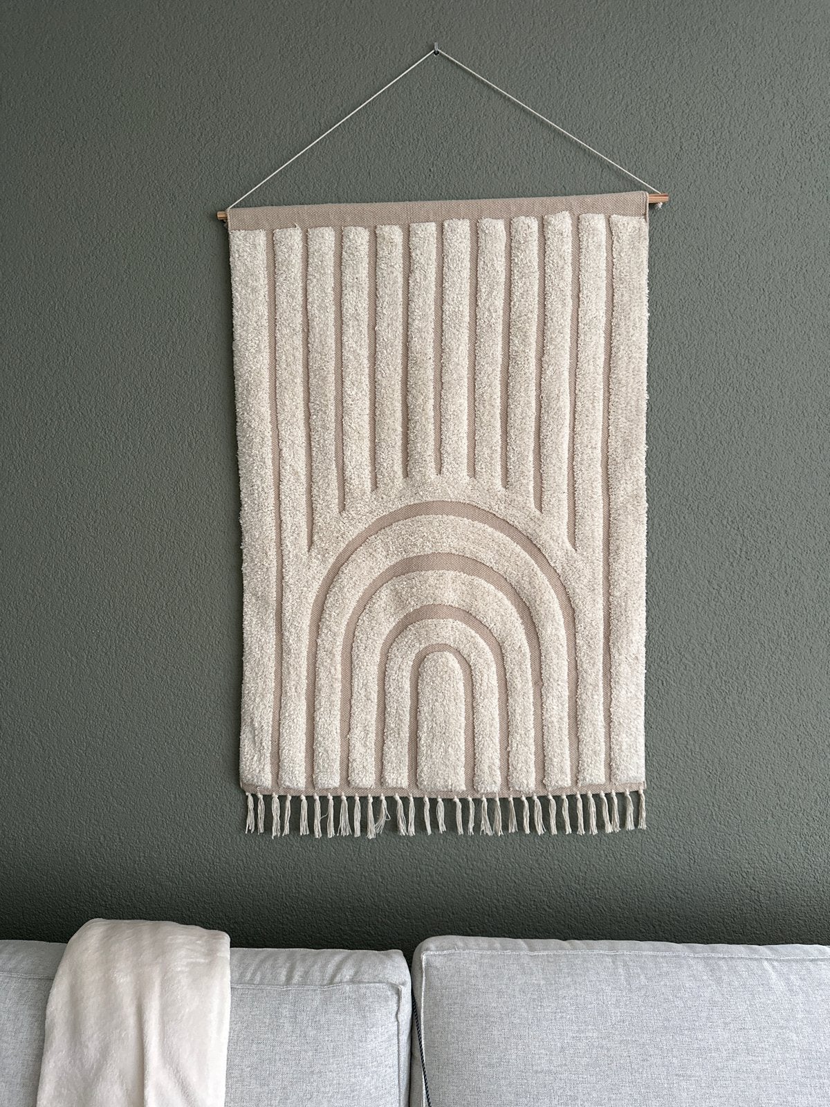 Boho wandkleed met regenboogmotief - 122x80 cm, Huis en Inrichting, Boho, Nieuw, Met ophangsysteem, Ophalen