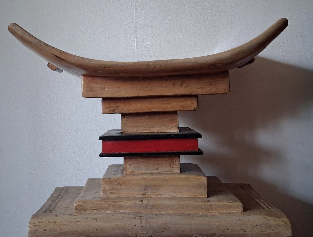 2 Akan Fanti krukken, Afrika, Gemerkt, Ophalen of Verzenden, 48 cm