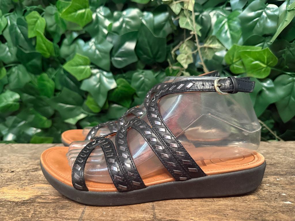 zo goed als nieuw prachtige sandalen van Fitflop maat 38, Fitflop, Zwart, Zo goed als nieuw, Fitflop