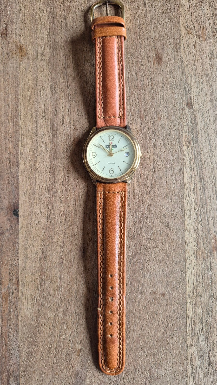 Zgan Quartz Heineken horloge - Nooit gedragen, Verzamelen, Biermerken, Ophalen of Verzenden, Zo goed als nieuw, Overige merken