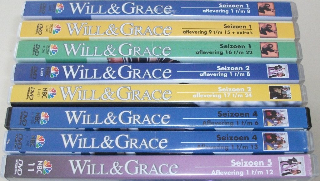 TV-Serie *** WILL & GRACE *** 7 stuks, Nederlands, Ophalen of Verzenden, Vanaf 12 jaar, Gebruikt