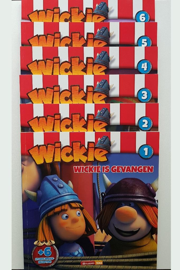 Complete serie Wickie 6 boekjes, Studio 100, Fictie algemeen, Nieuw, Ophalen of Verzenden