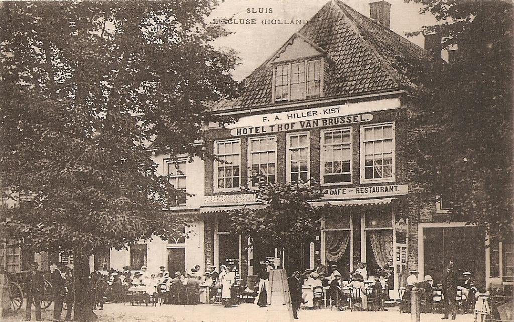 Sluis, Hillers Hotel, Ophalen of Verzenden, Voor 1920, Ongelopen, Zeeland