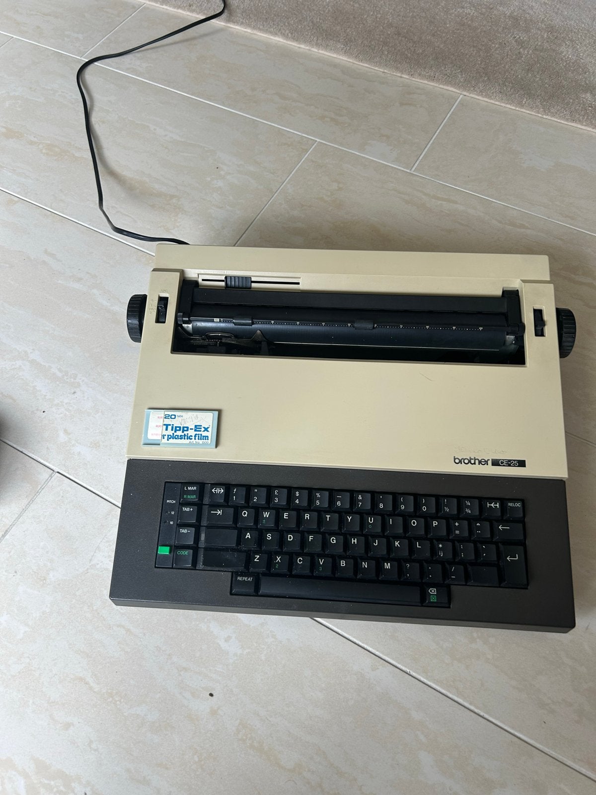 Brother typemachine CE-25, Ophalen, Gebruikt