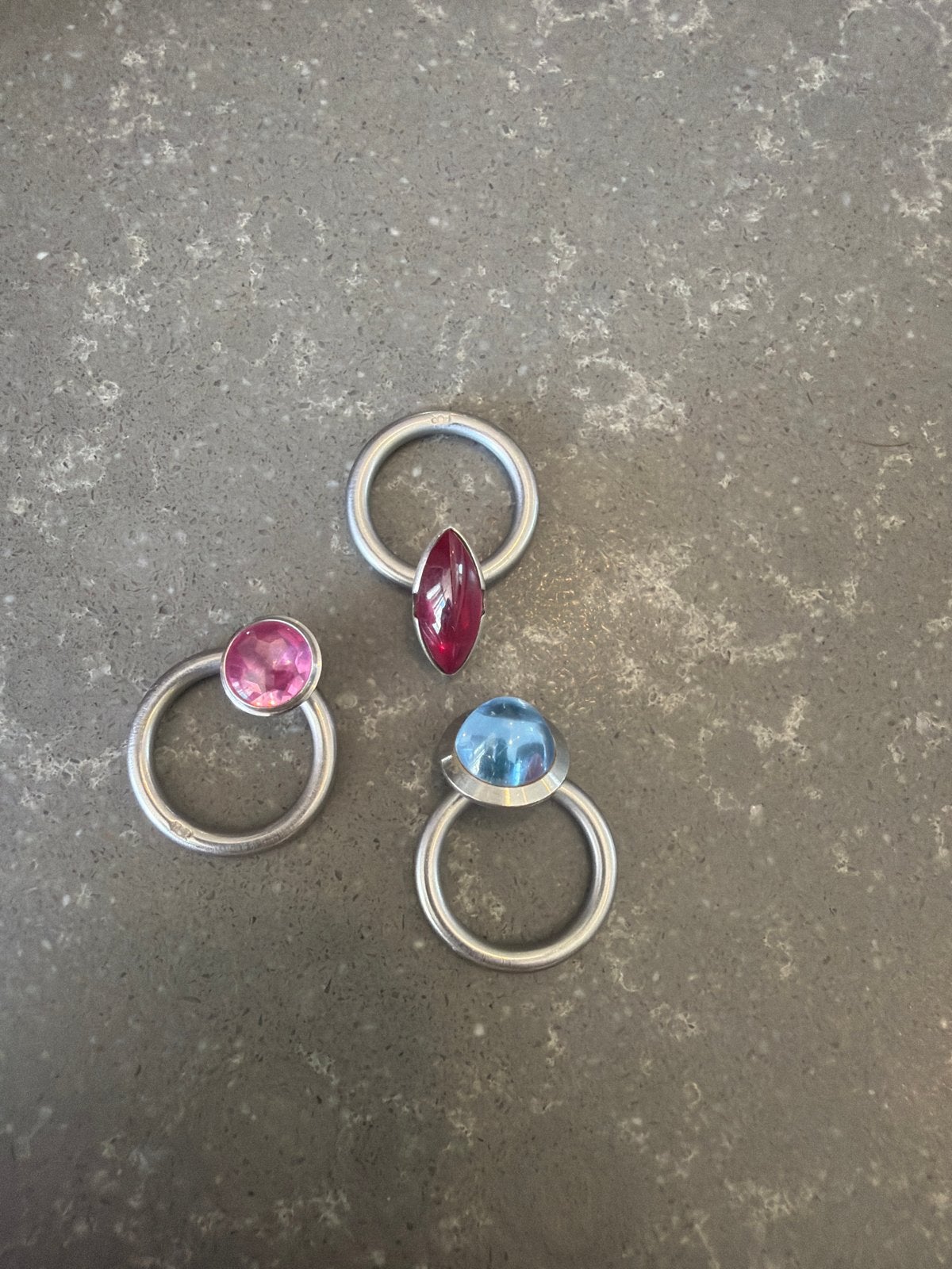 3 Swivel Ringen van PUR atelier, Sieraden, Tassen en Uiterlijk, Ringen, Ophalen of Verzenden, Zo goed als nieuw, 17 tot 18, Dame