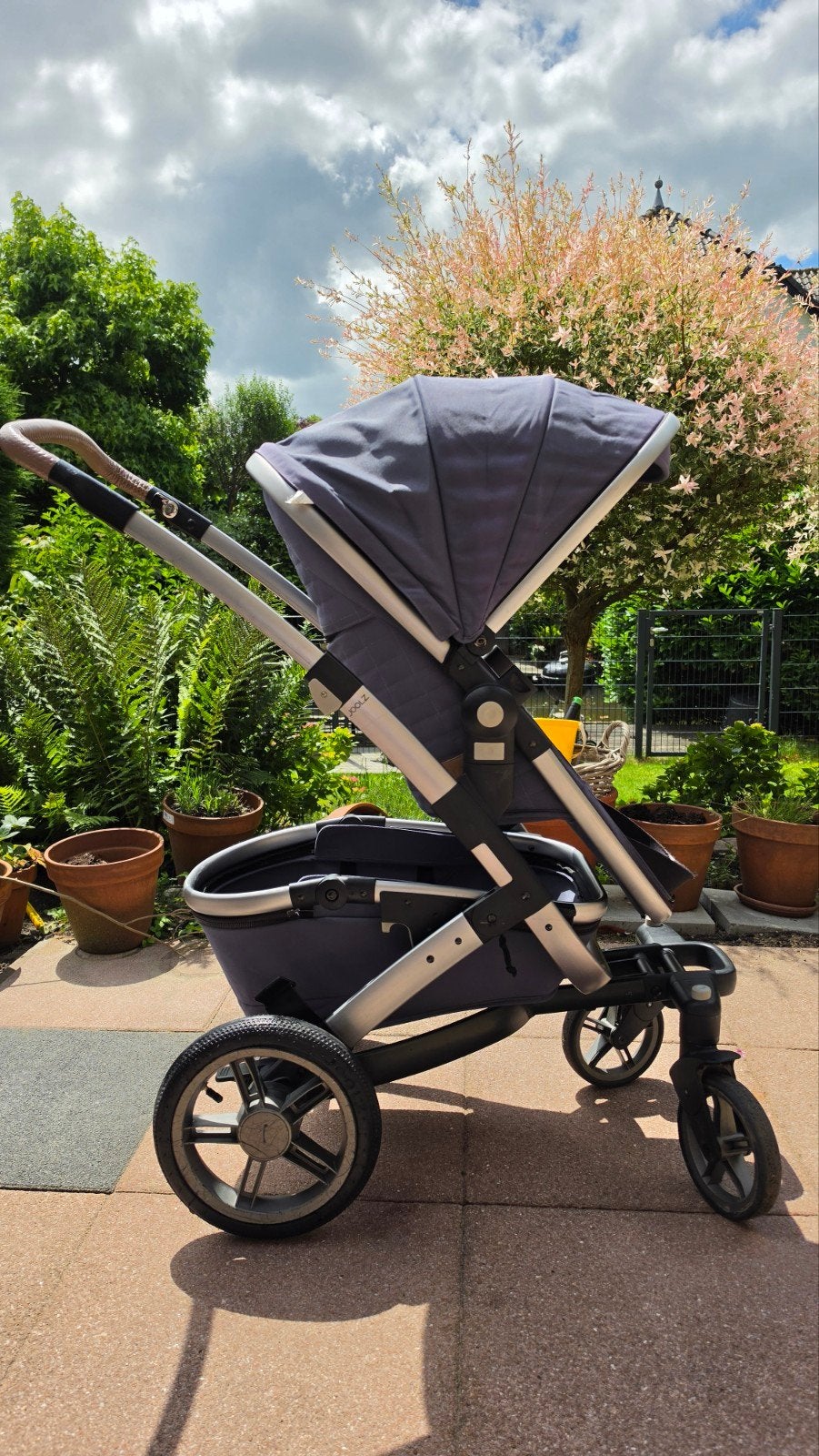 Joolz Geo Kinderwagen met reiswieg en zitje, Gebruikt, Combiwagen, Verstelbare duwstang, Ophalen