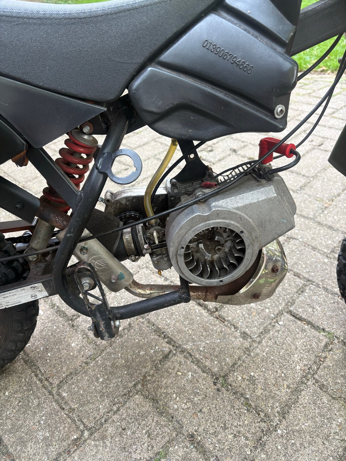 Pitbike 49 cc zwart - Ideaal voor de jeugd!, Ophalen, Gebruikt, Pitbike