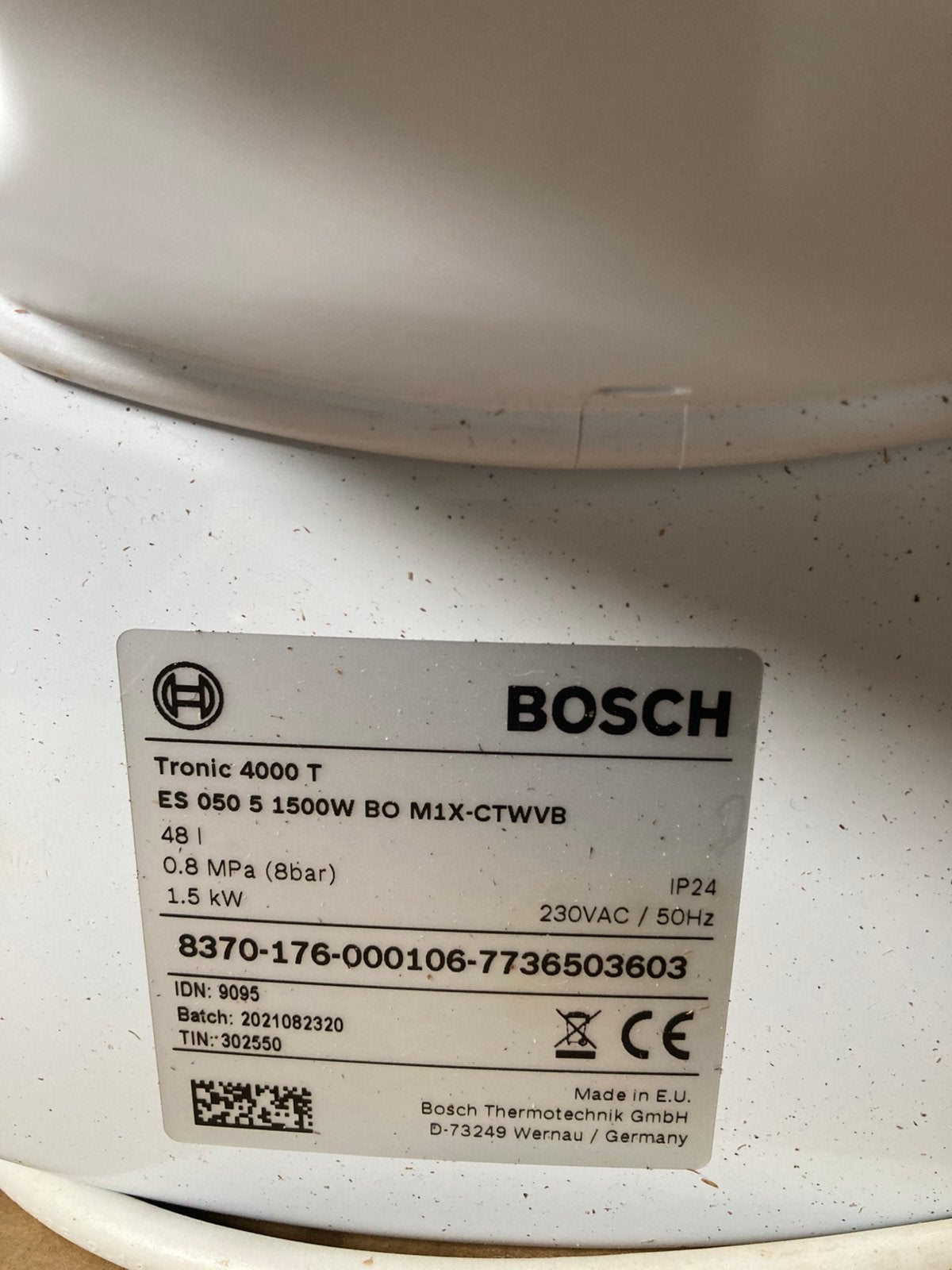 Boiler Bosch Tronic, Witgoed en Apparatuur, Ophalen, Gebruikt