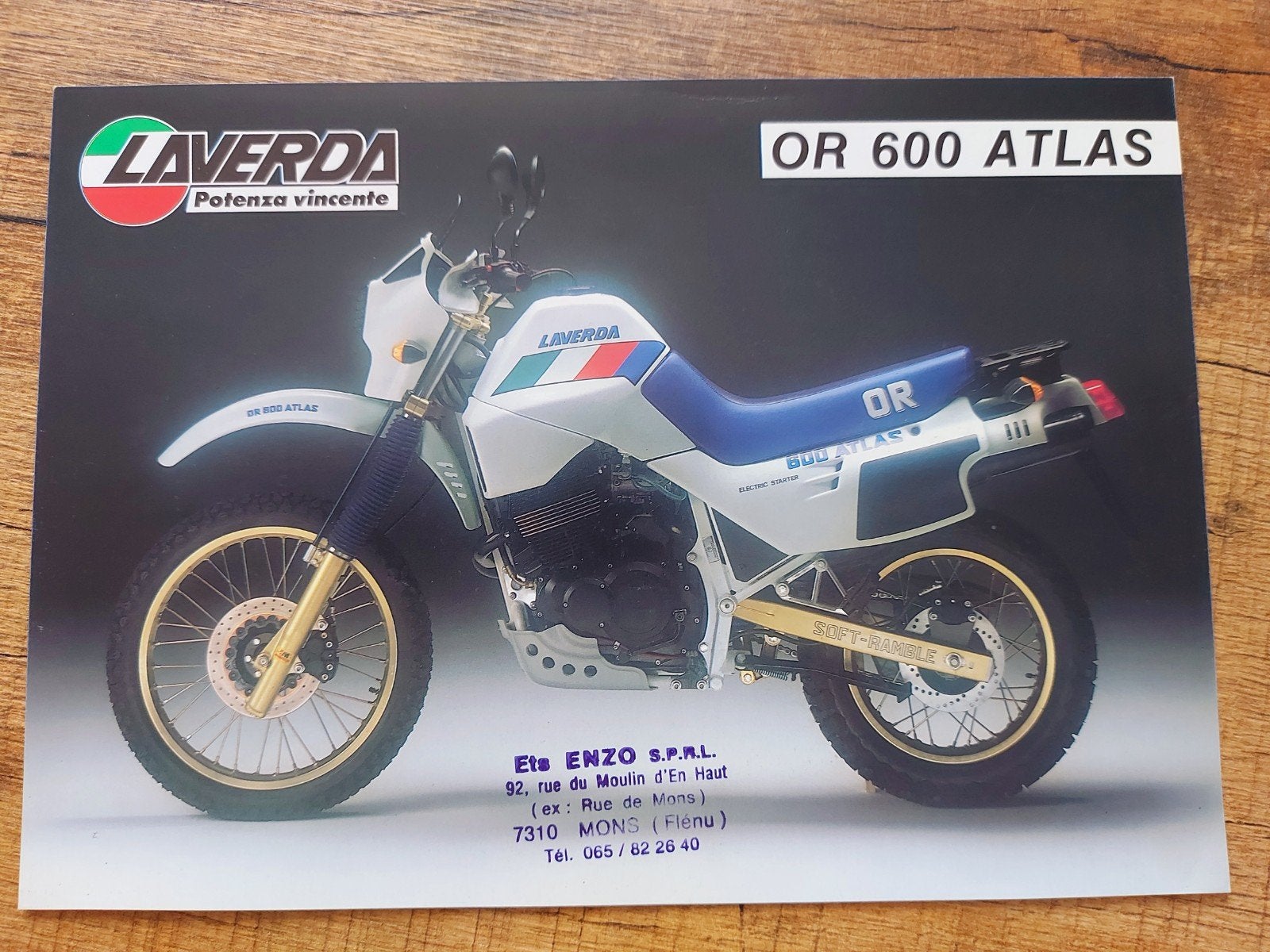 Italiaanse Laverda OR 600 Atlas motor folder, Motoren, Handleidingen en Instructieboekjes, Ophalen of Verzenden, Overige merken