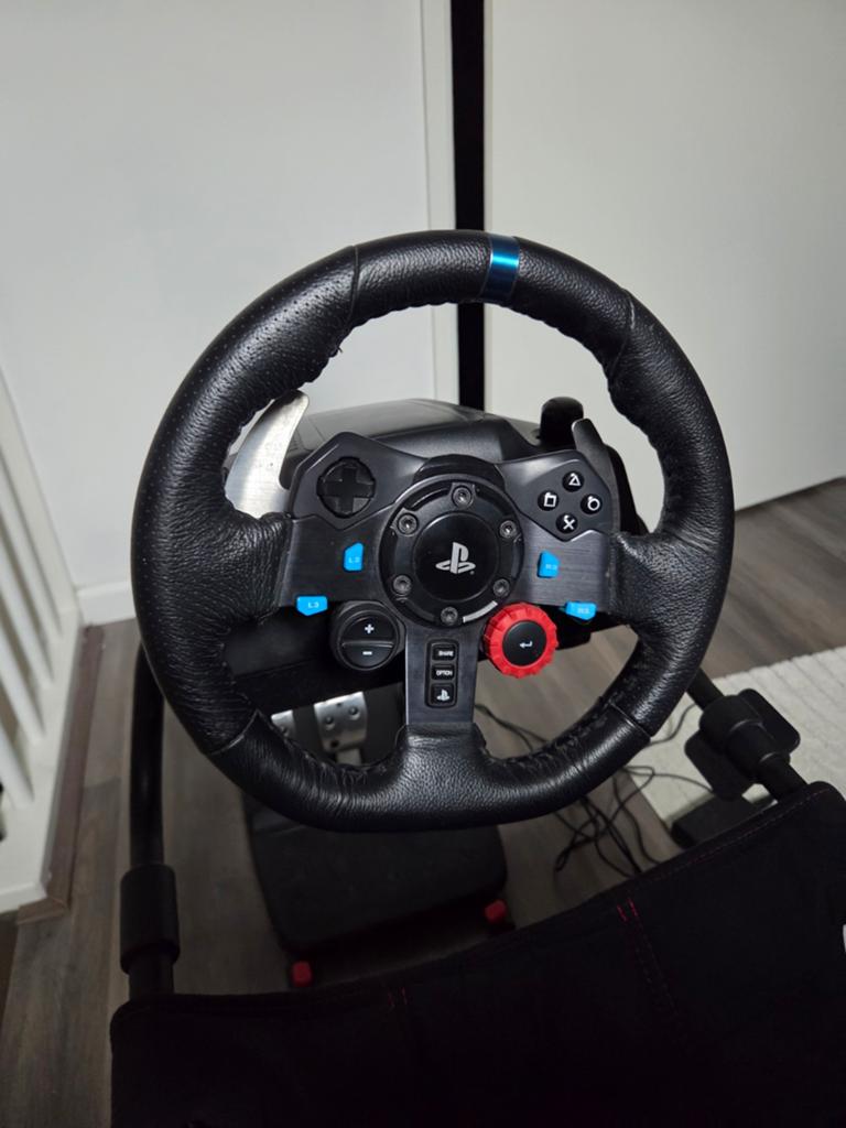 Racestuur met playseat, Spelcomputers en Games, Spelcomputers | Sony PlayStation Consoles | Accessoires, Ophalen, Zo goed als nieuw