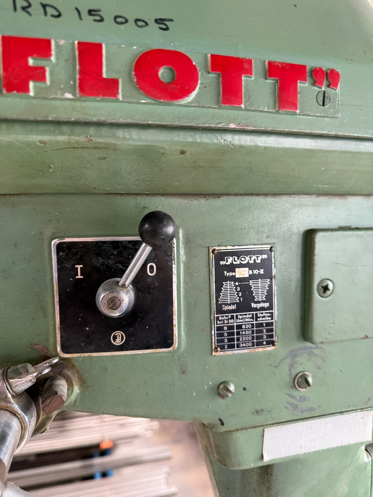 Kolomboormachine 380V met V-snaar en diverse toerentallen, Doe-het-zelf en Verbouw, Gereedschap | Boormachines, Ophalen, Variabele snelheid