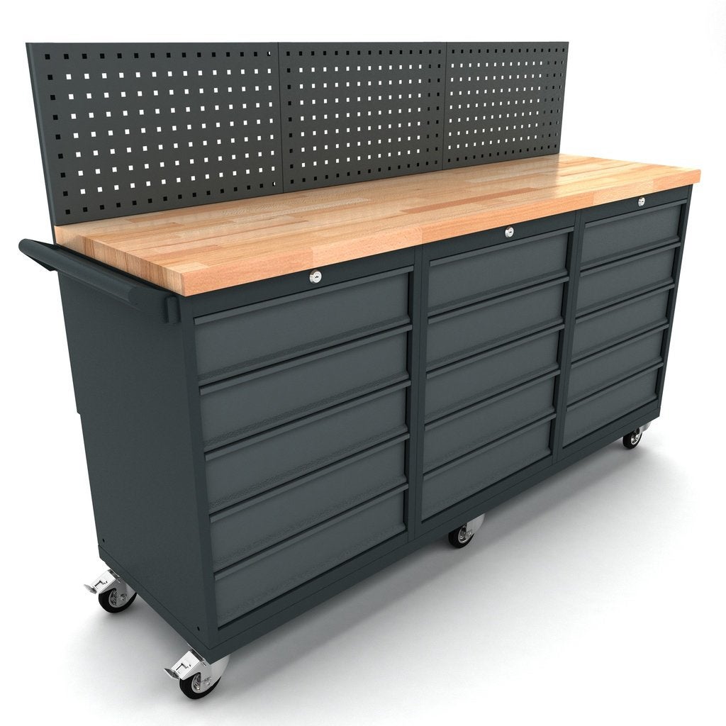 Verrijdbare werkbank 3x 5 laden kast incl. gereedschapswand, Ophalen, Nieuw