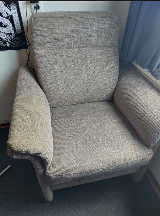 Leunstoel, Huis en Inrichting, Fauteuils, Ophalen, Overige materialen, Gebruikt, Ouderwets